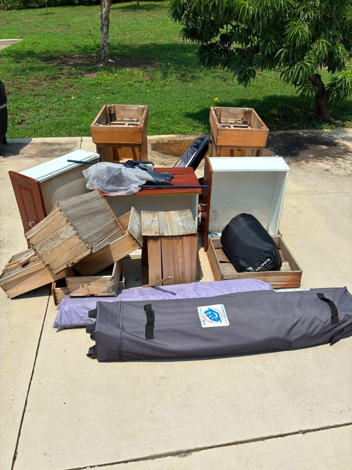 Driveway Debris & Furniture Haul-Away — before